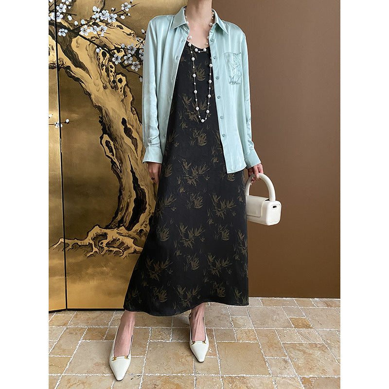 Damen stilvolle Bluse mit zarten Stickdetails und klassischem Schnitt Drune