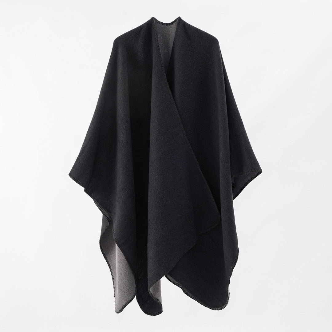 Damen Strickponcho mit asymmetrischem Schnitt und hoher Warmhaltefunktion Drune