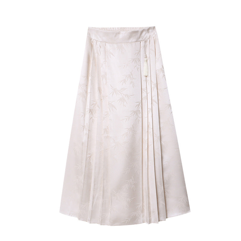 Damen Elegante und fließende Plisseerock Drune