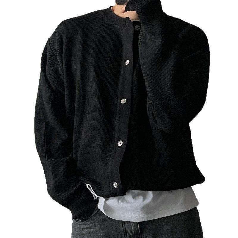 Herren Elegante Knopfleiste Strickjacke Drune