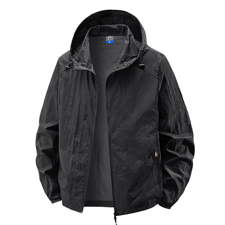Herren Leichte Outdoorjacke mit verstellbarem Kapuzendesign Drune