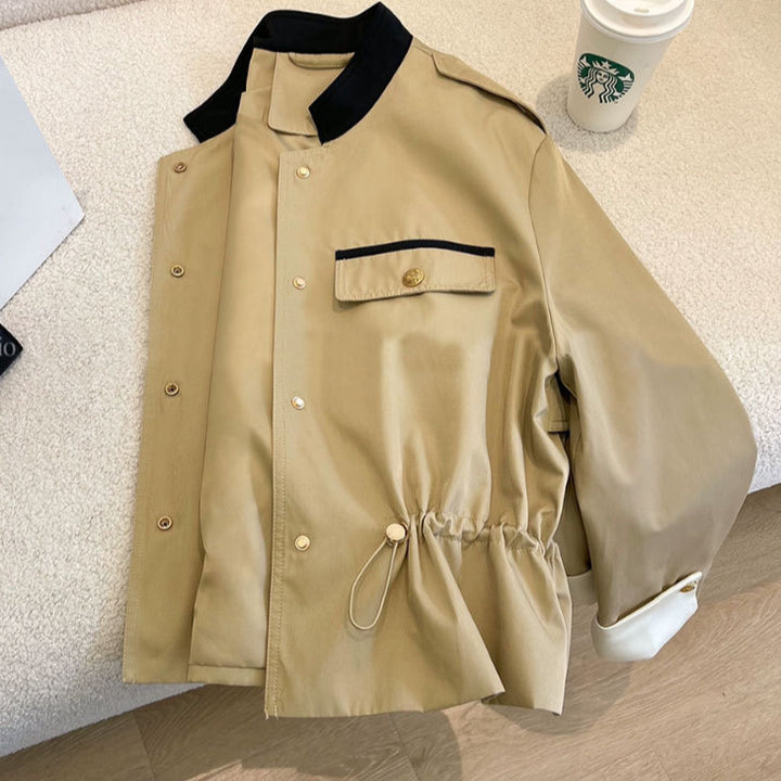 Damen Modische Jacke mit verschließbarer Front Drune