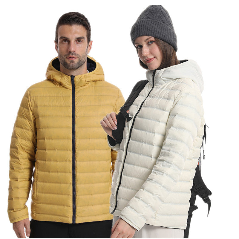 Damen leichte Steppjacke mit Kapuze Drune