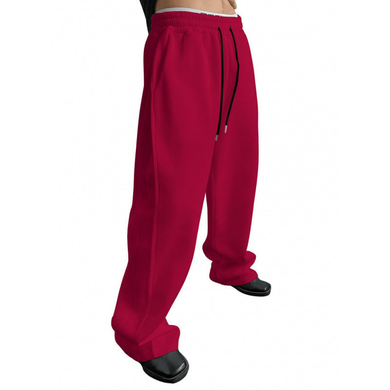 Damen nan weite Oversize Jogginghose mit tiefem Schritt, elastischem Bund und Kordelzug Drune