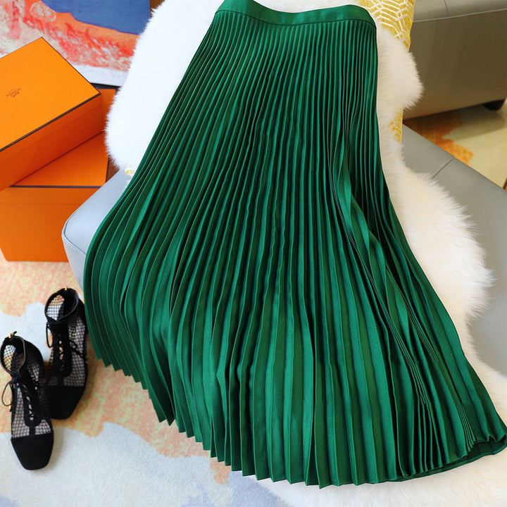 Damen Elegante und luftige Plissee-Rock Kombination Drune