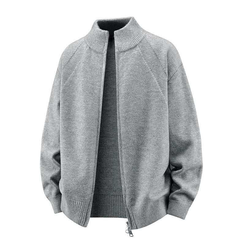 Herren Stilvolle Strickjacke mit Reißverschluss Drune
