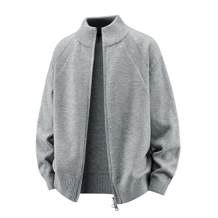Herren Stilvolle Strickjacke mit Reißverschluss Drune
