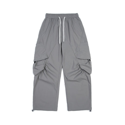 Herren Funktionale Cargo‑Hose im Tech‑Nylon mit elastischem Bund und Kordelzug Drune