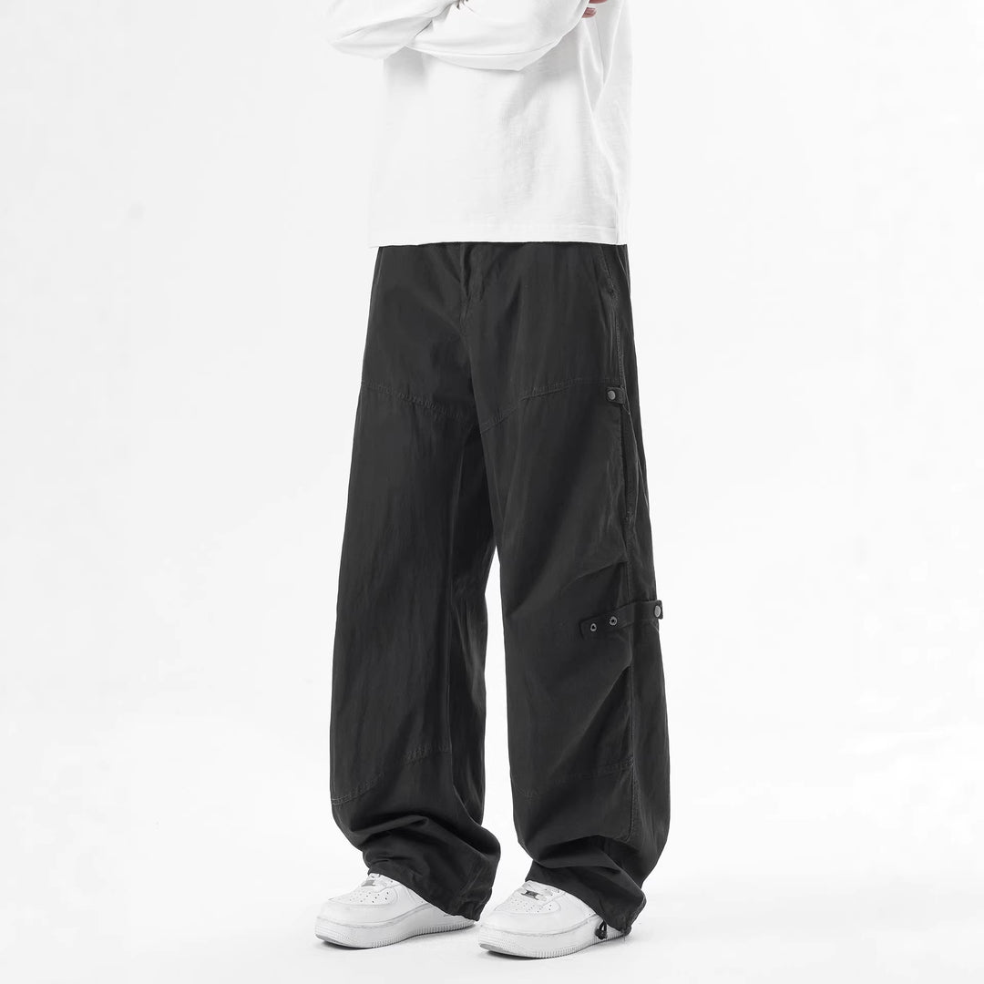 Herren Leichte Reise-Cargo-Hose mit elastischem Bund und verstellbarem Beinabschluss Drune