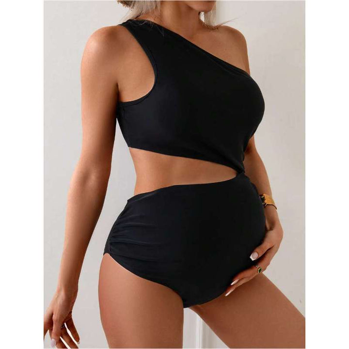 Damen Einseitiger Badeanzug mit kreativen Cut-Outs Drune