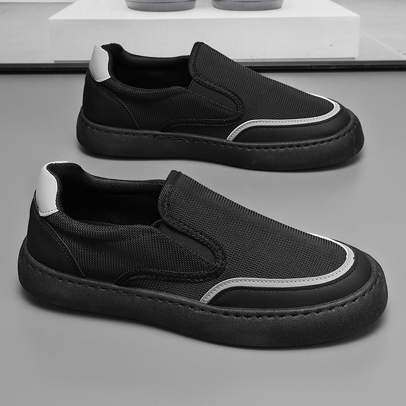 Damen Slip-On Sneakers mit atmungsaktiver Mesh-Oberfläche und rutschfester Sohle Drune