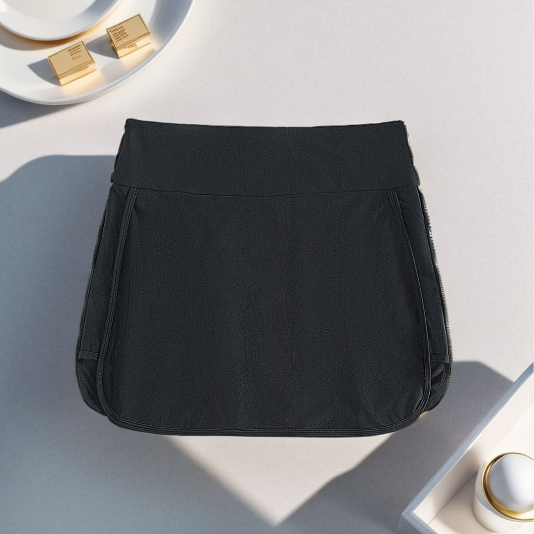 Damen Sport-Rock mit seitlichen Schlitzen und hohem Bund Drune