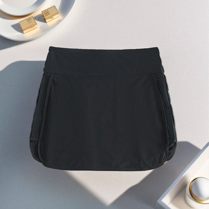 Damen Sport-Rock mit seitlichen Schlitzen und hohem Bund Drune