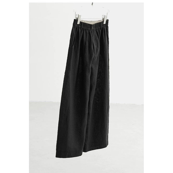 Damen Weit geschnittene Leinenhose Drune