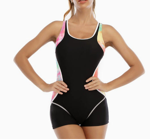Damen Sportlicher Schwimmanzug mit Shorty-Schnitt Drune