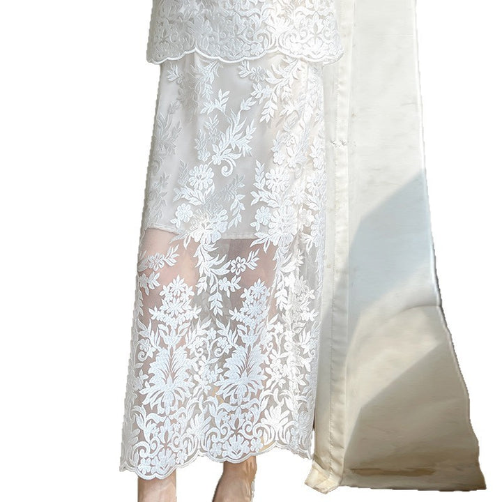 Damen Elegante und romantische Blumenspitzenröcke Drune