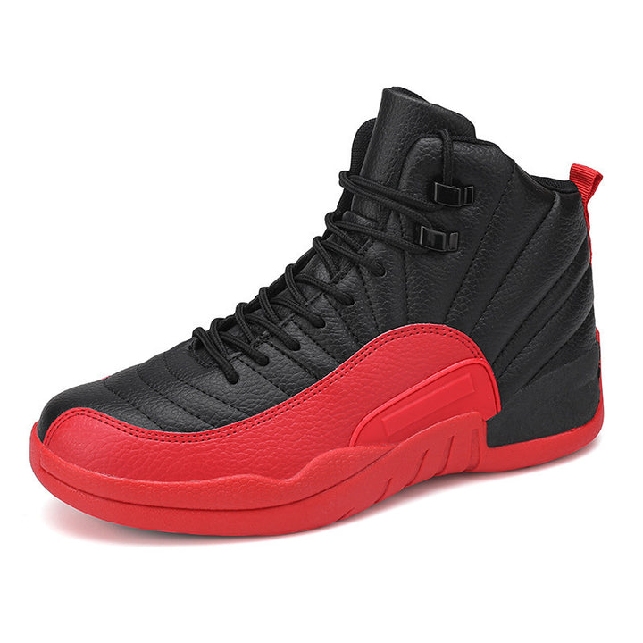Herren High-Top Basketball-Sneaker mit gepolstertem Knöchelkragen und rutschfester Gummisohle Drune