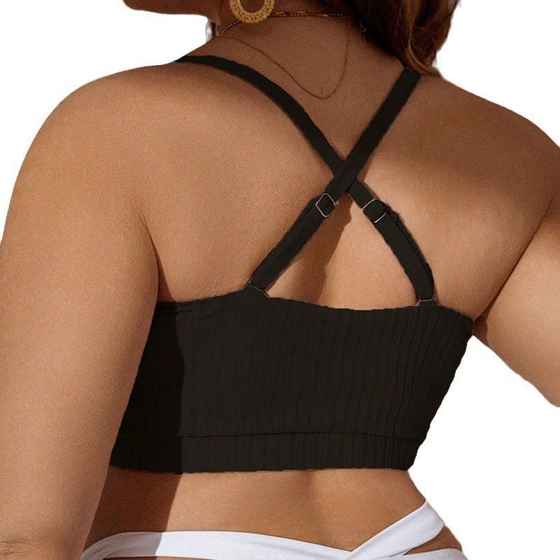 Damen Push-Up-Bikinioberteil mit raffiniertem Wickeldesign Drune