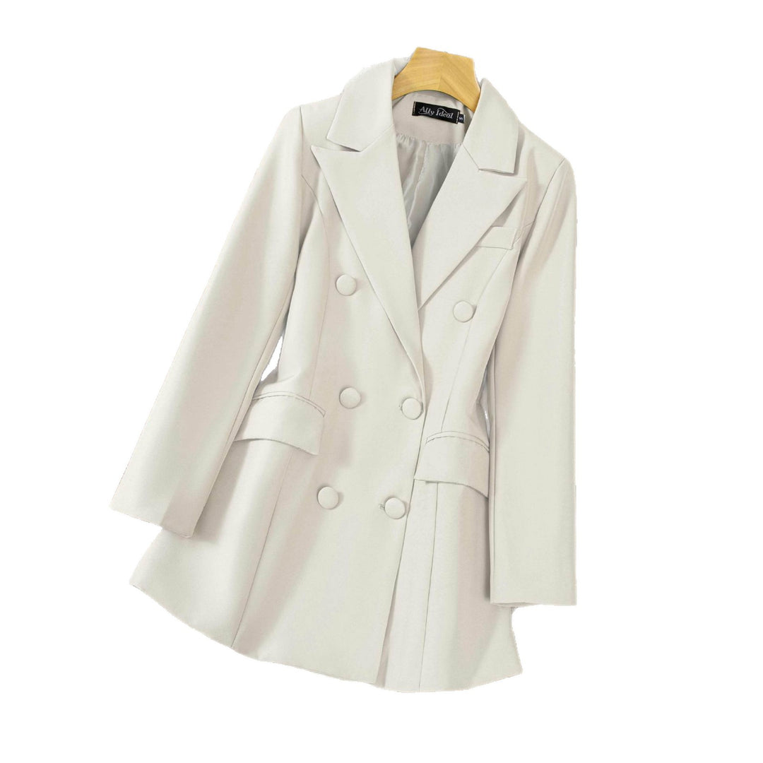 Damen Modischer doppelt geknöpfter Blazer Drune