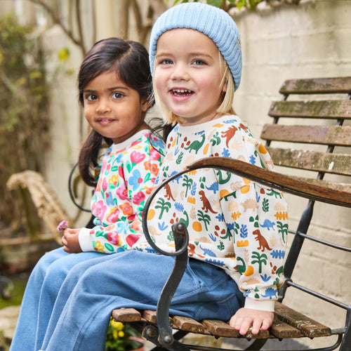 Jungen Sweatshirt mit lebhaftem Dinosaurier-Muster Drune