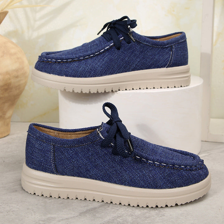 Damen Bequeme Schnürschuhe aus hochwertigem Textil Drune