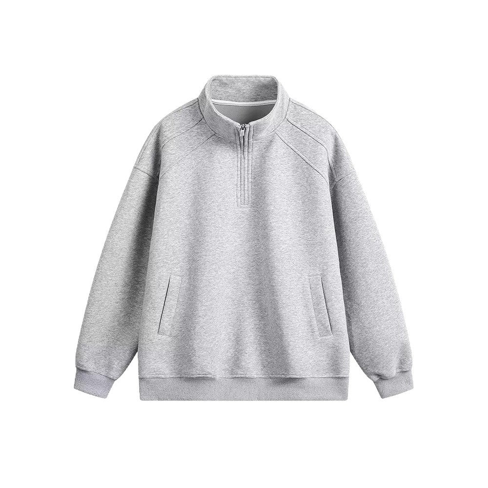 Damen Sportlicher Pullover mit Stehkragen Drune