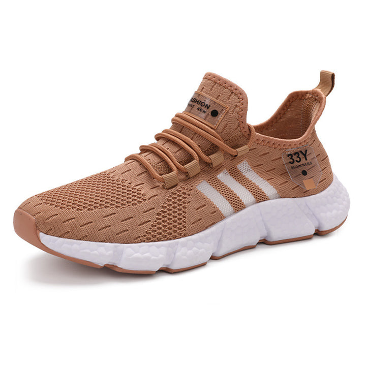 Herren Atmungsaktive Strick-Sneaker mit dämpfender Schaumsohle und Stretch-Fersenlasche Drune