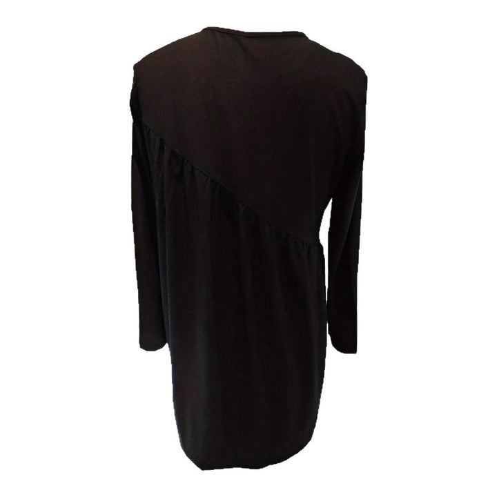 Damen Lässiges Jersey-Minikleid mit diagonaler Raffung und kastiger Silhouette Drune