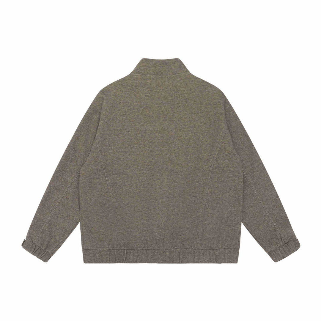 Damen Boxy-Zipjacke mit hohem Stehkragen, Raglanärmeln und verdecktem Reißverschluss Drune