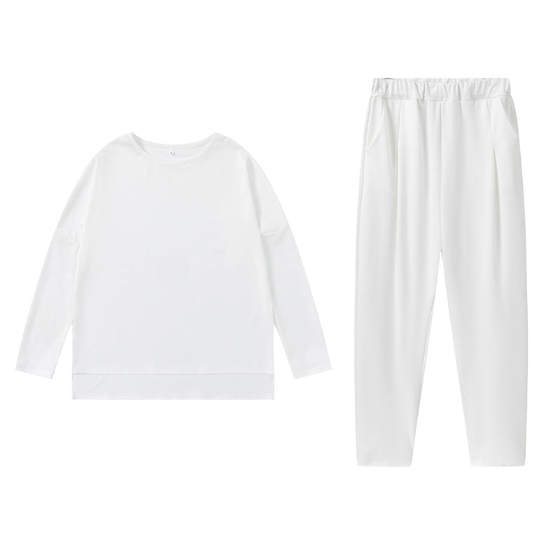 Damen Sportliches Sweat-Outfit mit elastischem Bund und geräumigen Taschen Drune