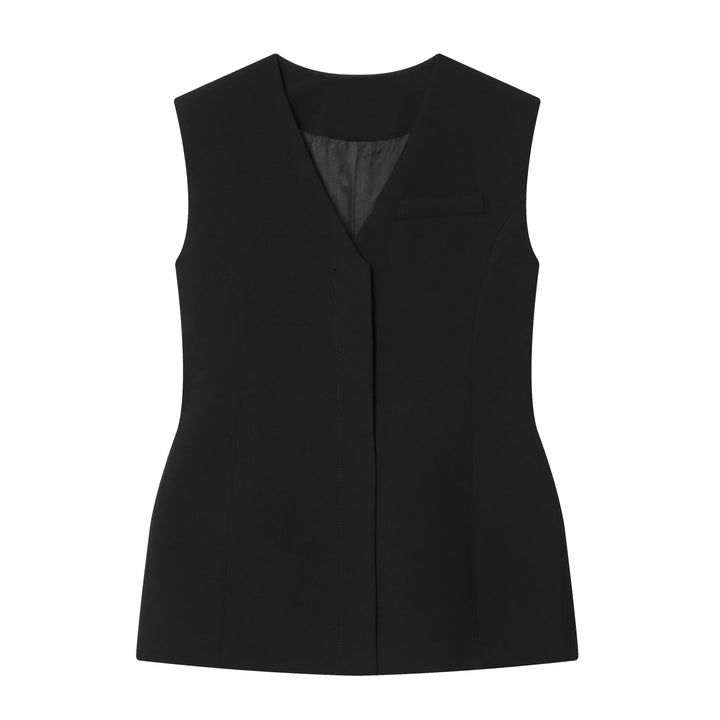 Damen elegante ärmellose Bluse Drune