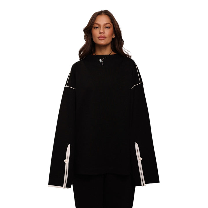 Damen Modisches Oversized Zwei-in-eins Kleidungsset Drune