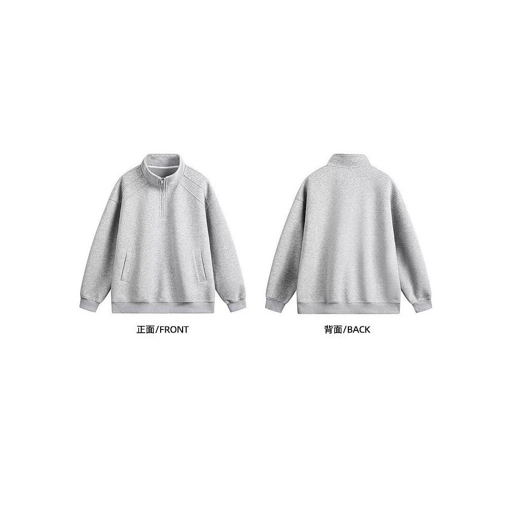 Damen Sportlicher Pullover mit Stehkragen Drune