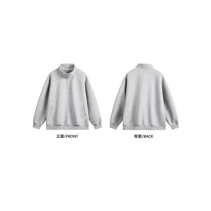 Damen Sportlicher Pullover mit Stehkragen Drune