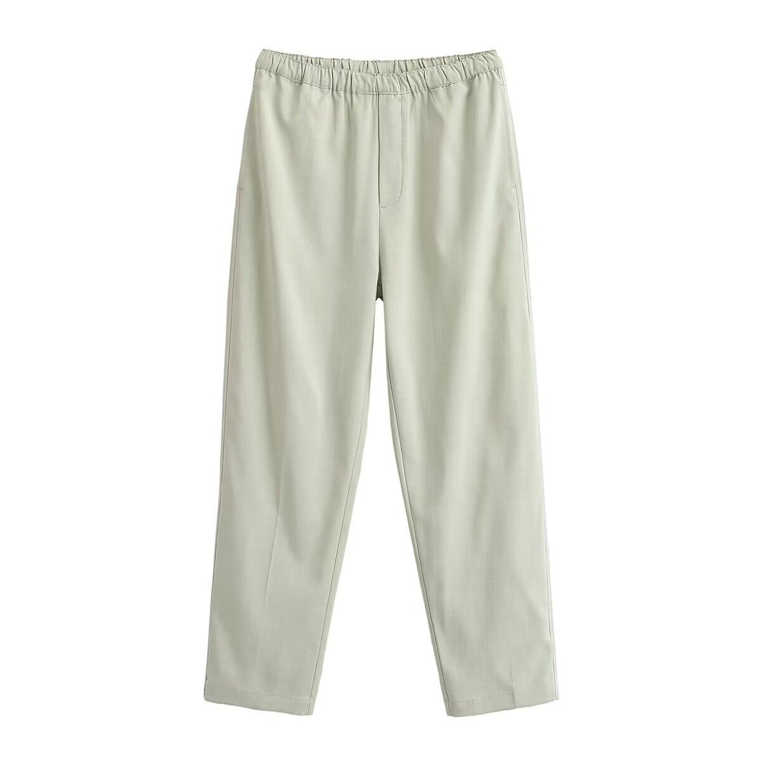 Damen Relaxed-Hose mit elastischem Bund und geradem Bein Drune