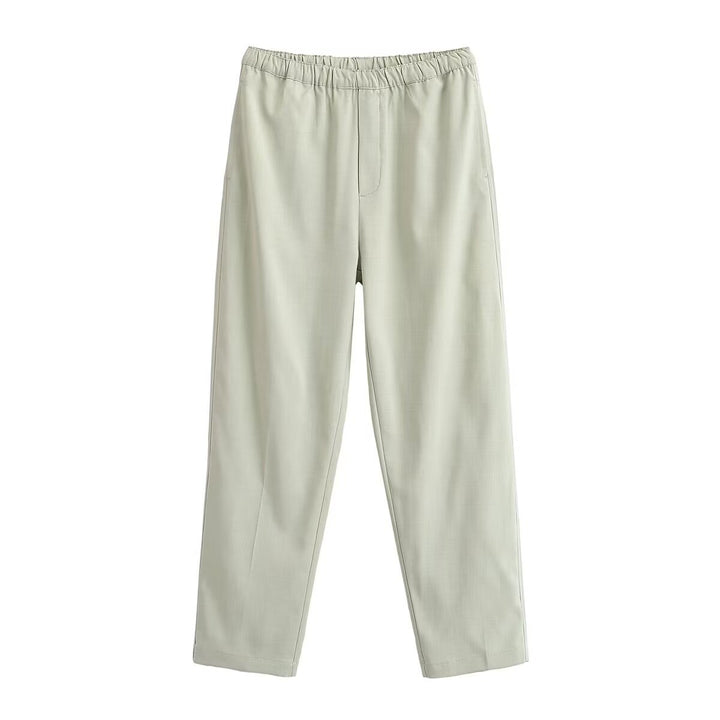 Damen Relaxed-Hose mit elastischem Bund und geradem Bein Drune