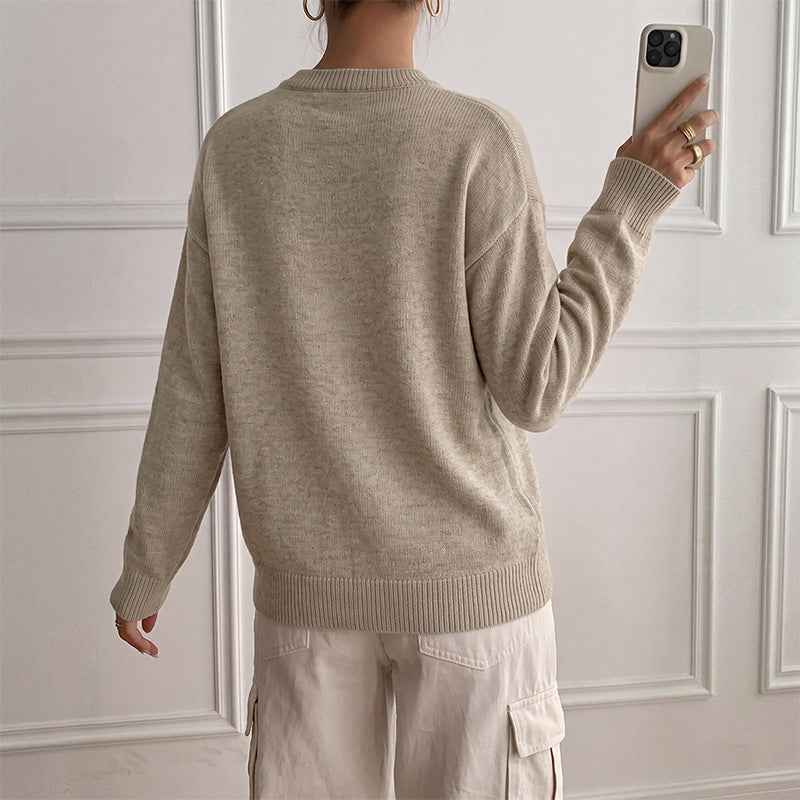 Damen lässiger Pullover Drune