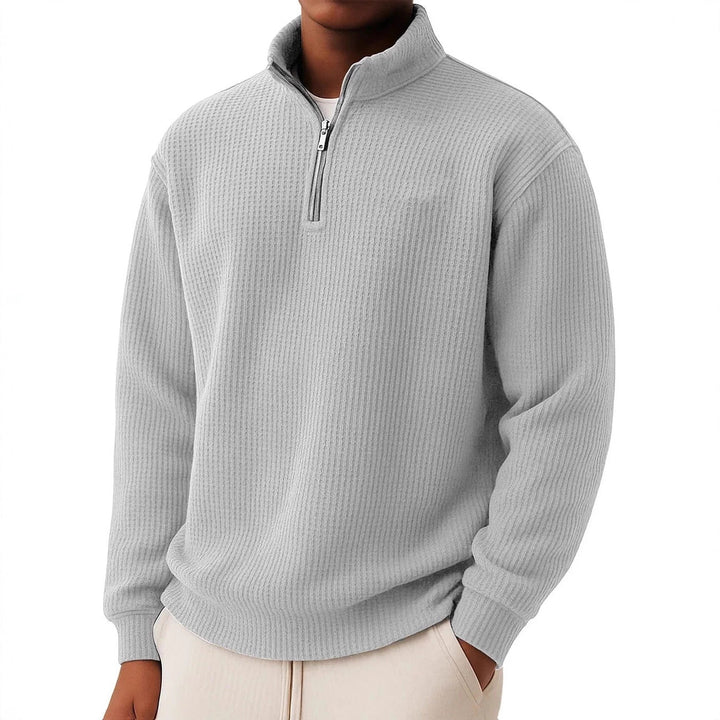 Herren Hochwertiger Pullover mit Reißverschluss Drune