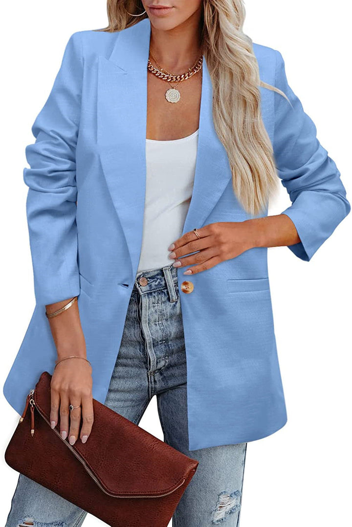 Drune | Doppelreihiger Blazer mit Gerafften Ärmeln und Taschen