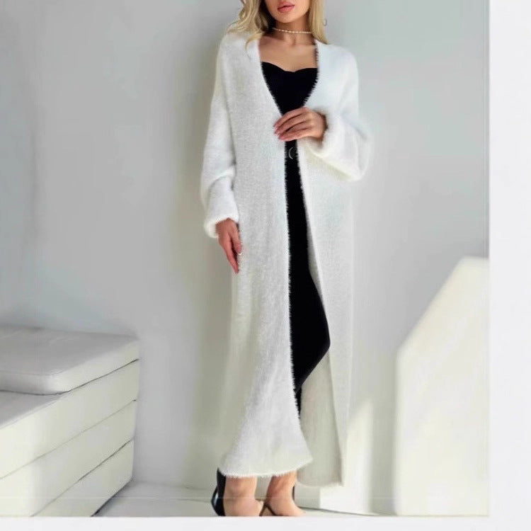 Damen eleganter Strickmantel Drune