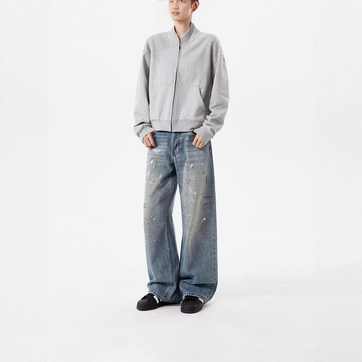 Damen Weitgeschnittene Jeans mit einzigartigen Zerstörungsdetails Drune