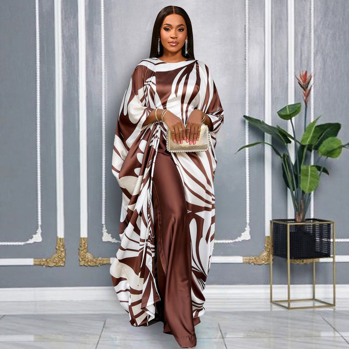 Damen luxuriöser Kaftan mit auffälligem Muster Drune