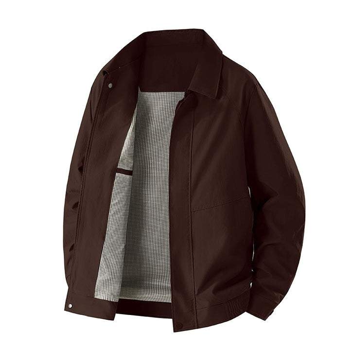 Herren Modische Freizeitjacke mit Innenfutter Drune