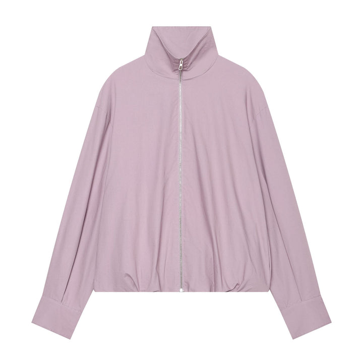 Damen Leichte wattierte Windjacke mit Stehkragen und Polka‑Dot‑Print Drune