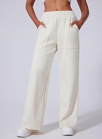 Damen Weite Jersey-Hose mit elastischem Bund und praktischen Taschen Drune