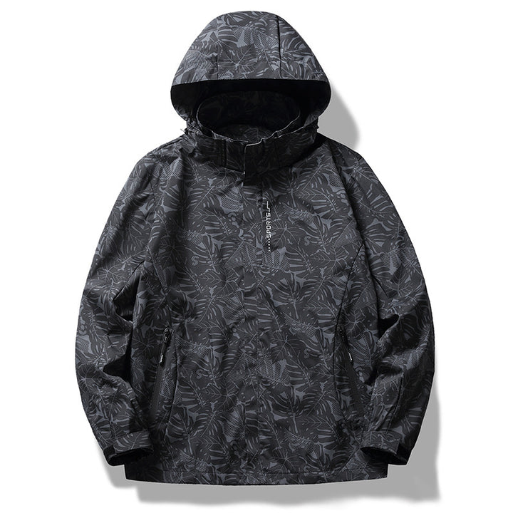 Herren Atmungsaktive Wind- und Wasserabweisende Outdoor-Jacke Drune