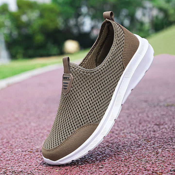 Unisex nan ultraleichter Netz-Slipper mit viskoelastischem Fußbett und flexibler rutschfester Laufsohle Drune