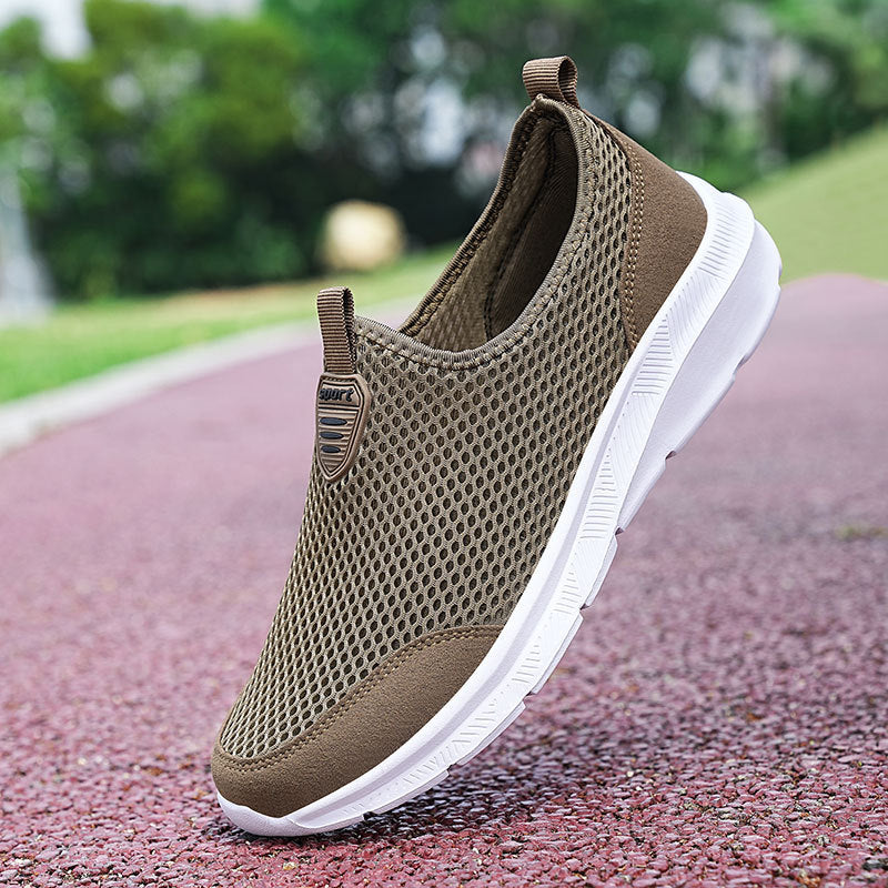 Unisex nan ultraleichter Netz-Slipper mit viskoelastischem Fußbett und flexibler rutschfester Laufsohle Drune