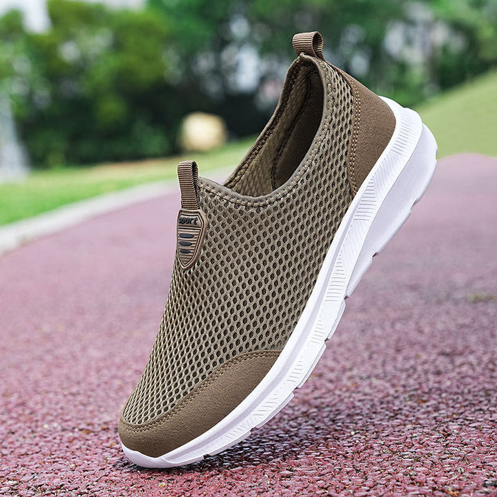 Unisex nan ultraleichter Netz-Slipper mit viskoelastischem Fußbett und flexibler rutschfester Laufsohle Drune