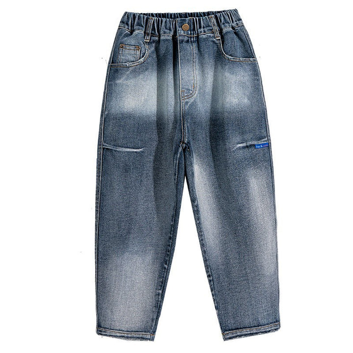 Unisex lässige baggy Jeans mit kreativen Designelementen Drune
